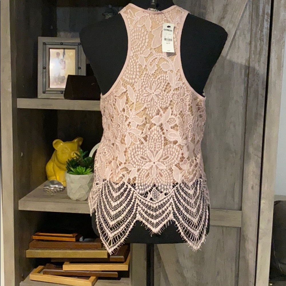 Lace Racerback Tank - Picture 2 of 3